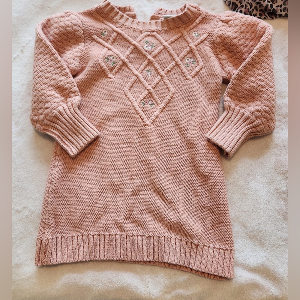 Nicole Miller Pink Knit Dress for Kids